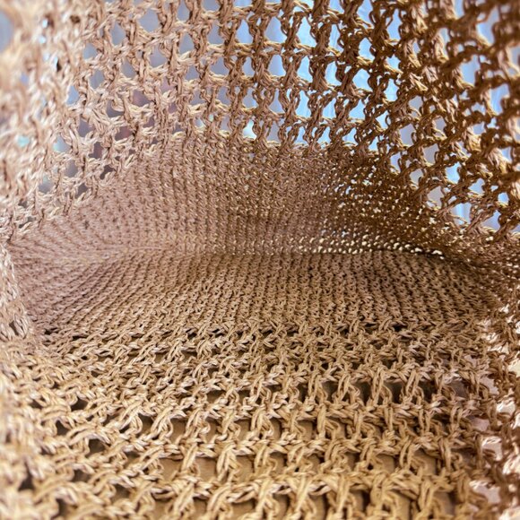 AQUA Crochet Tote - Natural - Picture 4 of 5